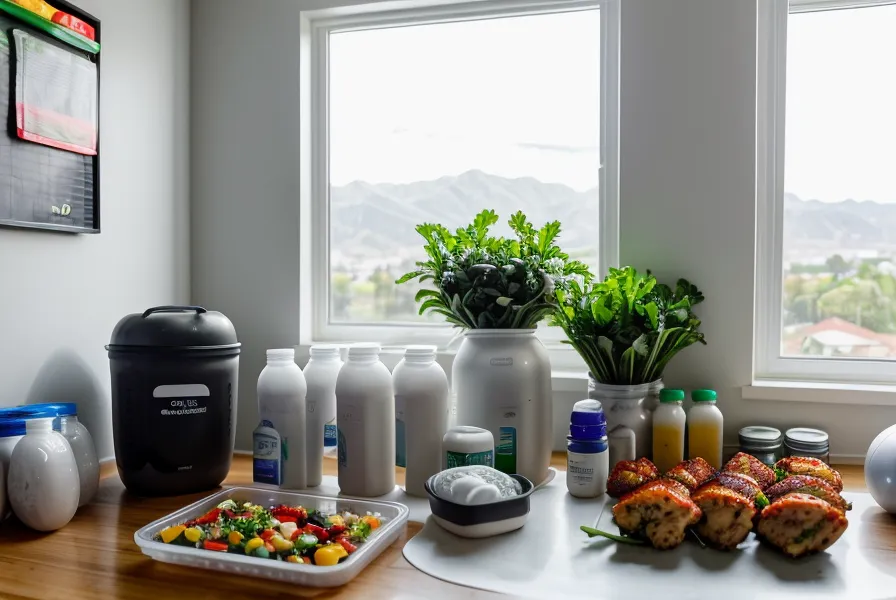 Preparación de comidas caseras y teléfono con recetas de internet